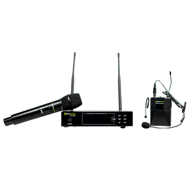 Microfonos Inalambricos Inovaudio Mil-202 De Diadema Y Mano